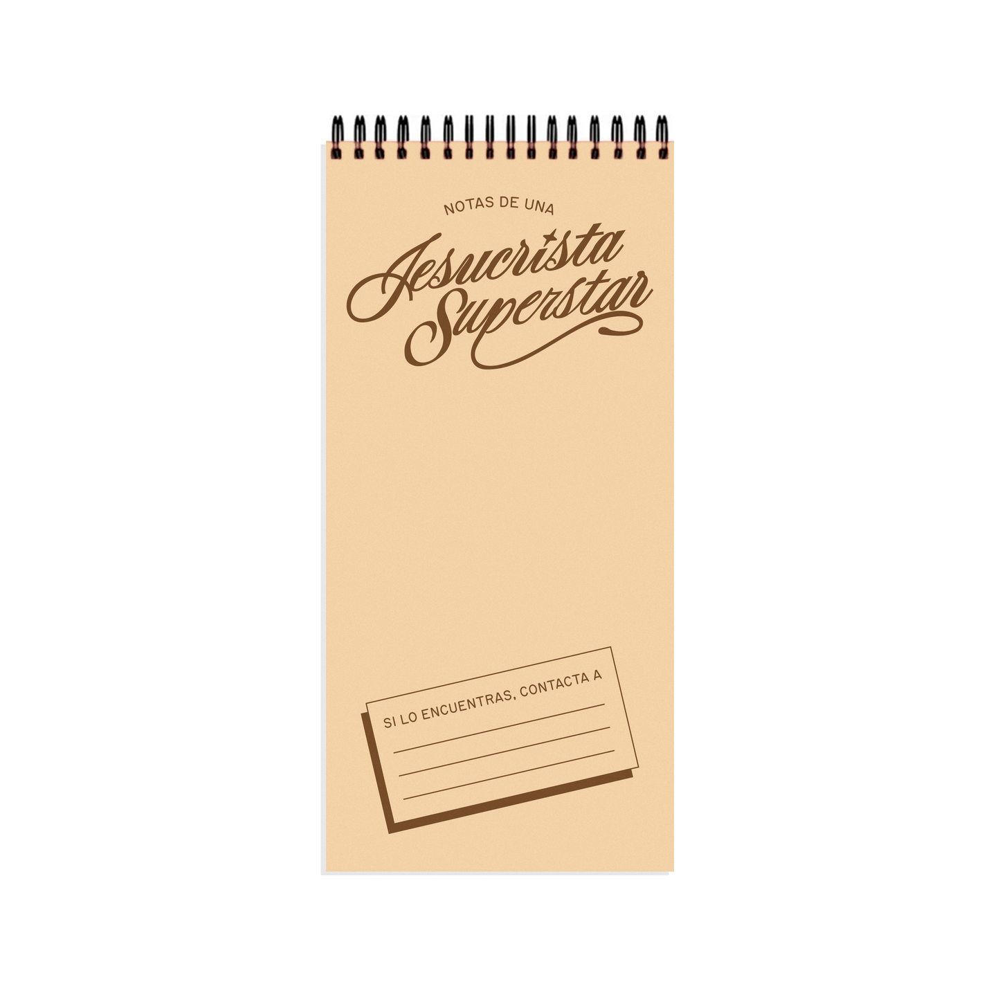 CUADERNO CREMA "NOTAS DE UNA JESUCRISTA SUPERSTAR"