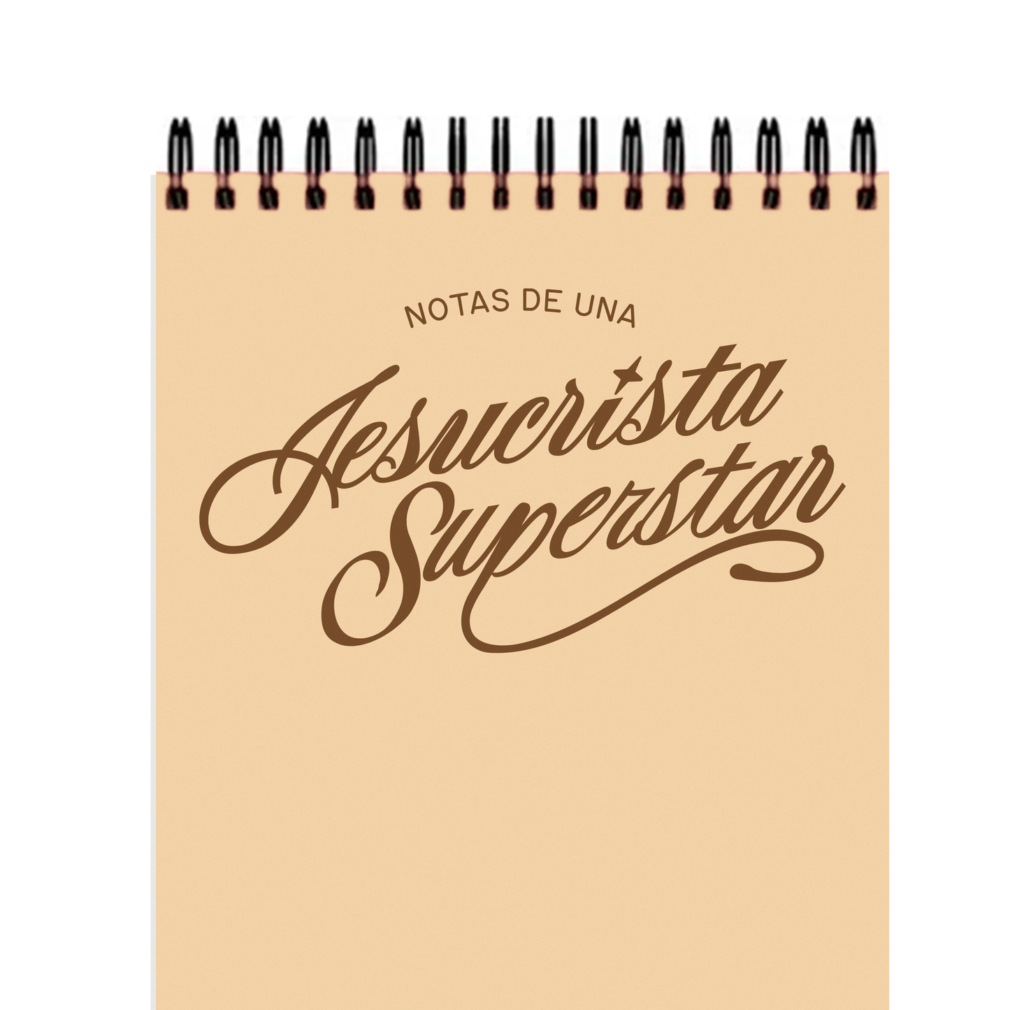 CUADERNO CREMA "NOTAS DE UNA JESUCRISTA SUPERSTAR"
