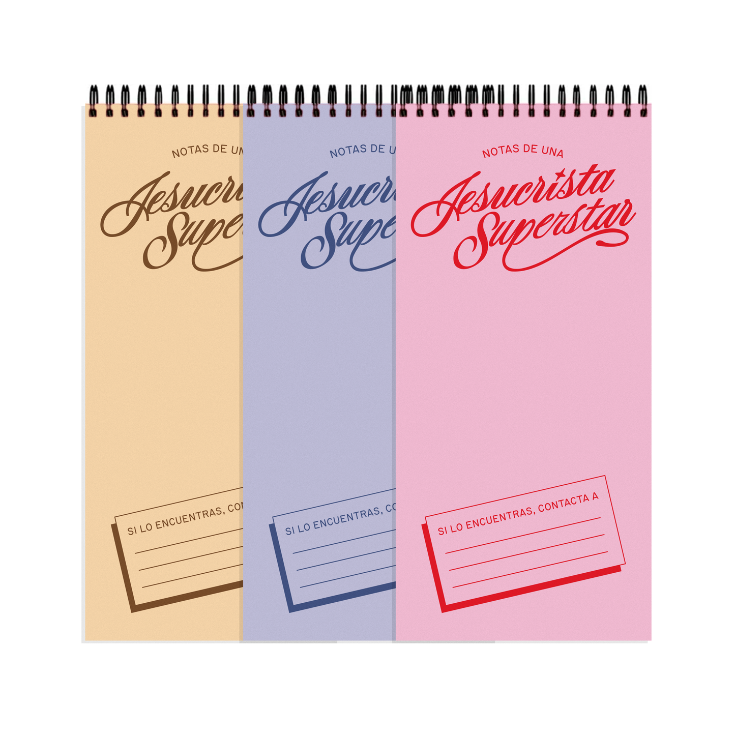 PACK DE TRES CUADERNOS "NOTAS DE UNA JESUCRISTA SUPERSTAR"