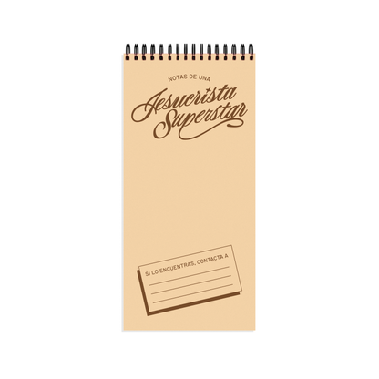 CUADERNO CREMA "NOTAS DE UNA JESUCRISTA SUPERSTAR"